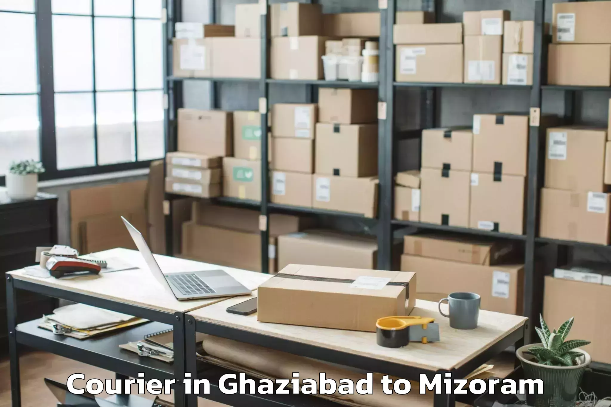 Leading Ghaziabad to Serchhip Courier Provider